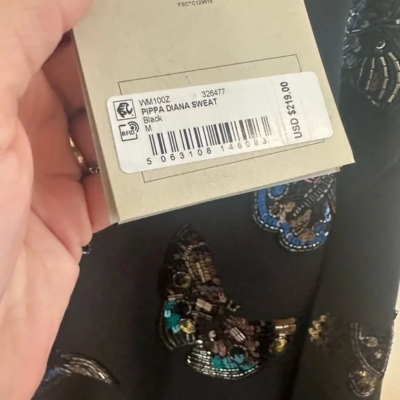 Allsaints Butterfly Embellished Sweatshirt - Picture 3 of 4